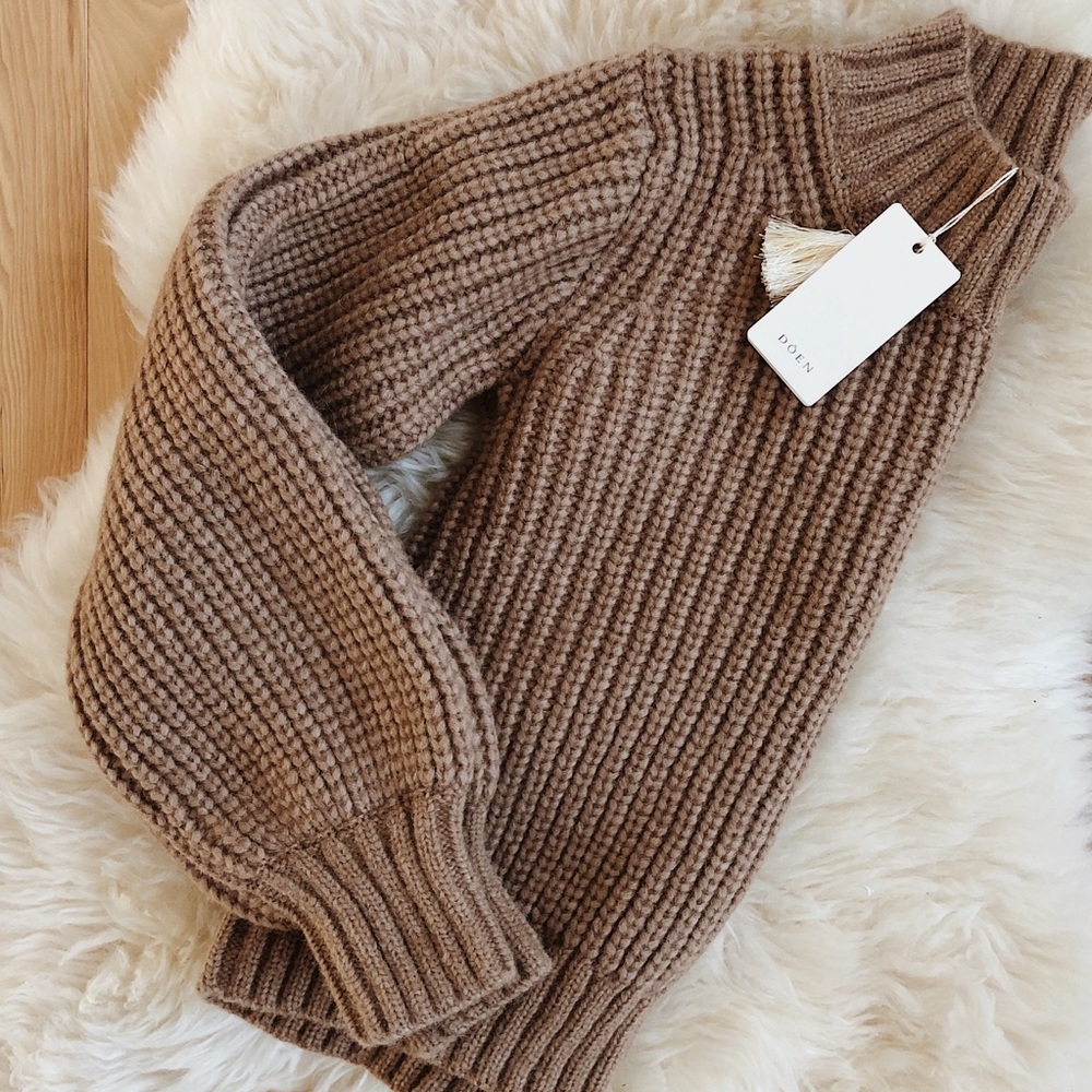 reposh: dôen lulu sweater - almond